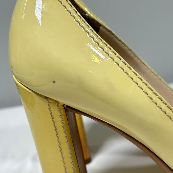 Prada Patent Leather Peep Toe Ombre Pump Heels Womens 39.5 - Picture 4 of 12